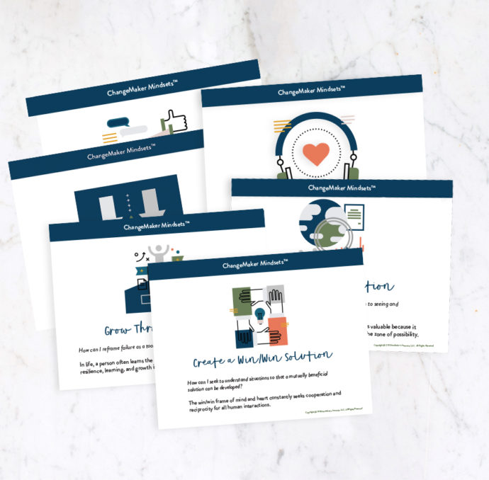 ChangeMaker Mindsets™ Posters with Descriptions, Set of 6